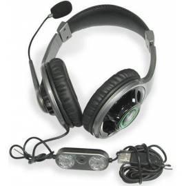 Das Headset GENIUS HS-04U Spiel (31710087100) schwarz/silber