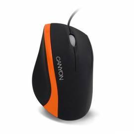 CANYON CNR-MSOPT7-Maus, USB/PS2 schwarz/orange