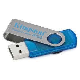 USB-flash-Disk KINGSTON Data Traveler DataTraveler 8GB Hi-Speed 101, Cyan (DT101C / 8GB) blau