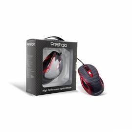 PRESTIGIO Maus PJ-MSO1 (PJMSO1) rot/carbon