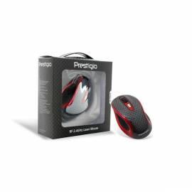 PRESTIGIO Maus PJ-MSL1W (PJMSL1W) rot/carbon