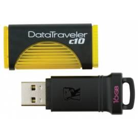 USB-flash-Disk KINGSTON C10, 16GB (DTC10 / 16GB) schwarz/gelb