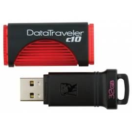 USB-flash-Disk KINGSTON Data Traveler DataTraveler C10, 32GB (DTC10 / 32GB) schwarz/rot