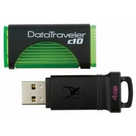 Benutzerhandbuch für USB-flash-Disk KINGSTON Data Traveler DataTraveler C10 (DTC10 / 4GB) schwarz/grün