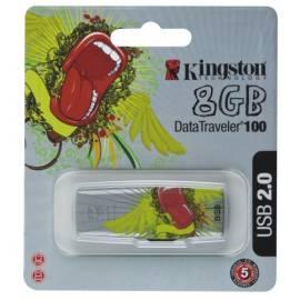 USB flash di DataTraveler100 KINGSTON 8GB Custom Zunge Design (KE-U068G-2LQ32) Silber