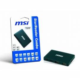 Card Reader MSI Star Reader Combo 52v1, 3-Port, extern, USB 2.0, schwarz, schwarz Gebrauchsanweisung