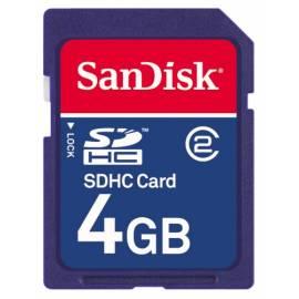 Benutzerhandbuch für Speicherkarte SANDISK SDHC 4 GB (90763) blau