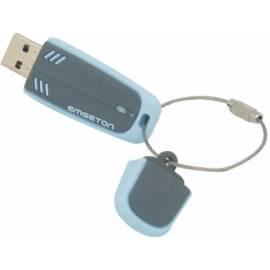 USB-flash-Laufwerk-16 GB-grau/blau EMGETON Aeromax