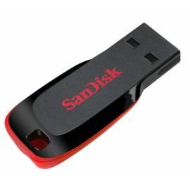 USB-Sticks SANDISK Cruzer Blade, 2 GB (104333) schwarz/rot