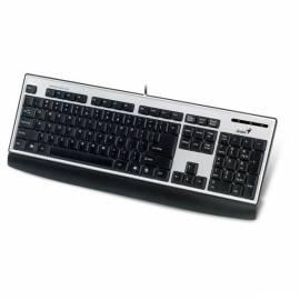 GENIUS Slimstar Tastatur 150 (31300709105), schwarz/silber