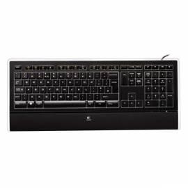 Tastatur LOGITECH Illuminated Keyboard (920-001175) schwarz