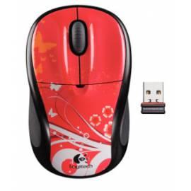 Maus LOGITECH Wireless Maus Wireless Mouse M305 (910-001643) rot