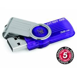 USB-flash-Disk KINGSTON DataTraveler 101, Generace 2 32GB USB 2.0 (DT101G2 / 32GB) violett Gebrauchsanweisung