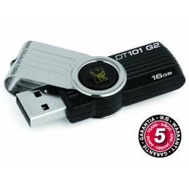 USB-flash-Disk KINGSTON DataTraveler 101, Generace 2 16GB USB 2.0 (DT101G2 / 16GB) schwarz