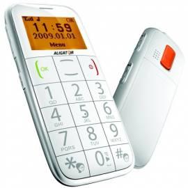 Handy ALIGATOR Senior A500 weiß Bedienungsanleitung