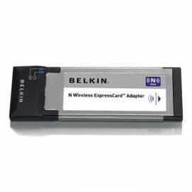 NET-Steuerelemente und BELKIN WiFi Ethernet Wi-Fi Wireless N ExpressCard (F5D8073nv) schwarz