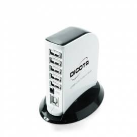 Datasheet DICOTA USB Hub-Usb Hub-HUB Anfrage Tower 7 X USB 2.0 (Z13388Z) schwarz/weiss