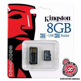 PDF-Handbuch downloadenSpeicherkarte KINGSTON MicroSDHC class 4 MicroSD + Reader Gen2 (MRG2 + SDC4/8 GB)