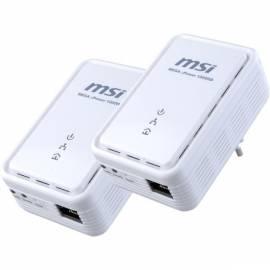 NET-Steuerelemente und MSI EPower 200AV HomePlug WiFi (HOMEPLUGEPOWER200AV) weiß