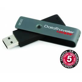 Bedienungshandbuch USB-flash-Disk KINGSTON Data Traveler Locker 32GB USB 2.0 (DTL / 32GB) schwarz/grau