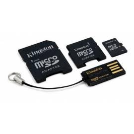 KINGSTON MicroSDHC Speicherkarte + 2 Adapter + MicroSD Reader Gen2 (MBLYG2/16 GB) schwarz