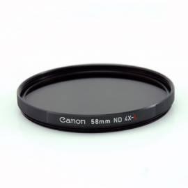 Flyleaf/Filter NW4-L CANON 58 mm schwarz/Glas/Kunststoff Bedienungsanleitung