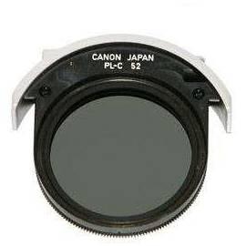 Flyleaf/CANON-PL-C-Filter B (52 mm) schwarz/Glas/Kunststoff - Anleitung