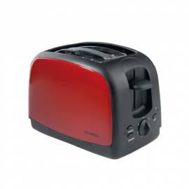 Toaster HYUNDAI TO700R rot/Edelstahl