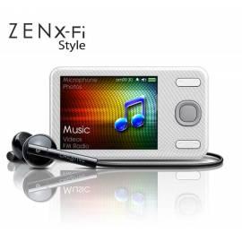 Bedienungsanleitung für MP3-Player CREATIVE LABS MP4 ZEN X-Fi STYLE 16 GB (70PF251209HH5)