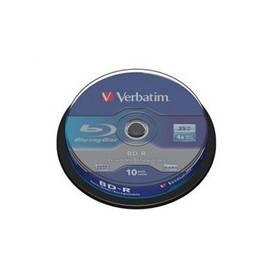 Aufzeichnungsmedium VERBATIM BD-R SL 25GB, 4 X, 10-Kuchen (43689)