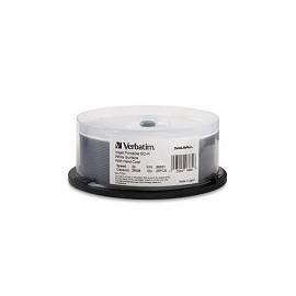 Aufzeichnungsmedium VERBATIM BD-R SL 25GB, 4 X, bedruckbar, 25-Kuchen (43690)