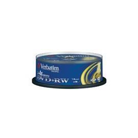 Bedienungshandbuch Aufnahme Medium VERBATIM DVD + RW DLP 4,7 GB, 4 X, 25-Kuchen (43489)