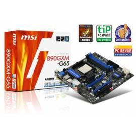 MSI Motherboard 890GXM-G65 (AM3, 4DDR3, 5SATAIII, 2USBIII, E-SATA)