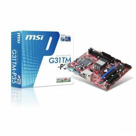Motherboard MSI G31TM-P35 (G31, 2xDDR2, Solid Cap, 4GB int. VGA)