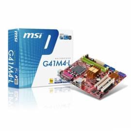 Motherboard MSI G41M4-L (2DDRII, int VGA, DirectX 10, TPM, mATX)