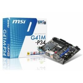 Motherboard MSI G41M-P34 (2DDR3, D-Sub, HDMI, APS, uATX) - Anleitung