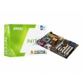 Motherboard MSI P41-C31 (2xDDR3, 4SATAII, GbLAN, OC-Switch, 8 GB) - Anleitung