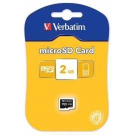 VERBATIM Micro Secure Digital Speicherkarte 2GB (44001)