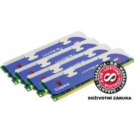 PDF-Handbuch downloadenSpeichermodul KINGSTON 8GB DDR3 - 1600MHz HyperX CL8 XMP Kit 4x2GB (KHX1600C8D3K4/8GX)