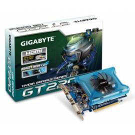 Grafiken der Karte GIGABYTE 220GT 1 GB (128) aktive 1xDVI HDMI DDR2 (N220D2-1-GI)
