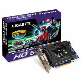 Grafikkarte GIGABYTE HD5750 1 GB (128) aktiv 2xDVI HDMI DDR5 OC (GV-R575OC-1-GI)