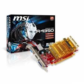 Grafikkarte MSI R4350-MD1GH (DDRII 1G, 64-bit, D-Sub, DVI, HDMI) (4719072126827)