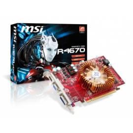 Service Manual Grafikkarte MSI R4670-MD1G (ATI 4670, DDR3 1GB, 128 Bit, DVI, FAN)