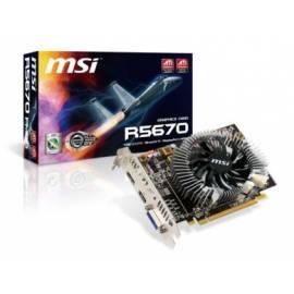 Grafikkarte MSI R5670-PMD1G (GDDR5 1GB, 128 Bit, DVI, HDMI, DX11) - Anleitung