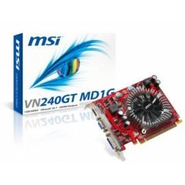 Handbuch für Grafikkarte MSI VN240GT-MD1G (DDRIII, 1G, 128-Bit, HDMI, D-SUB, FAN)