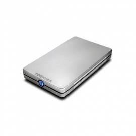 Bedienungsanleitung für externe Festplatte TOSHIBA StorE 500GB, Alu (PX1399E - 2 20) Silber