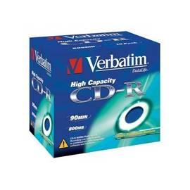 Aufnahme Medium VERBATIM CD-R-DL 800MB / 90min, 40 X, Jewel-Box, 10ks (43428)