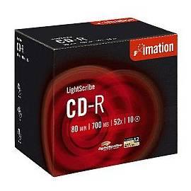 Aufnahme mittlerer IMATION CD-R 700 MB LightScribe, 52 X, Jewel-Box, 10er-Pack (i22383)