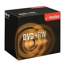 Handbuch für Aufnahme mittlerer IMATION DVD + RW 4.7GB 4 X, normale Box, 10er-Pack (i19008)