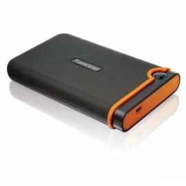 Externe Festplatte, TRANSCEND die Anti-Shock-18-m 120 GB USB 2.0 (TS120GSJ18M) schwarz/orange